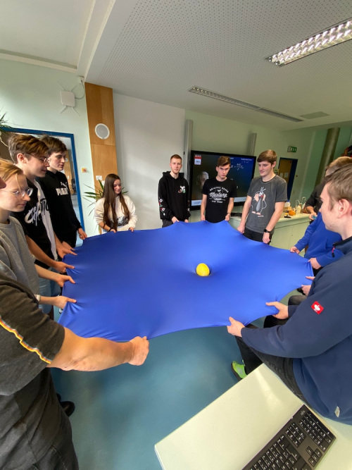 Experiment zum Prinzip der Gravitation